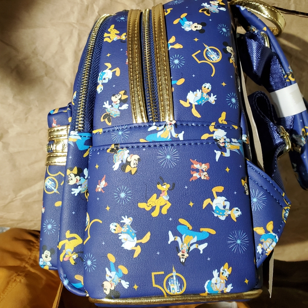 Mickey Mouse & Friends Loungefly Backpack Walt Disney World 50th Anniversary/ear - Picture 11 of 16